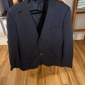 Men's Navy Blazer MaxDavoli size 44/38S. Super 150’s